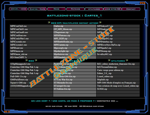 site battlezone-stock version graphique